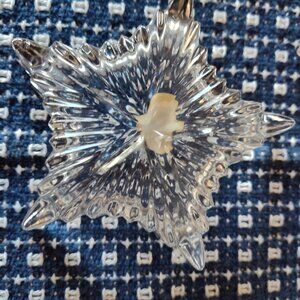 Vintage Star Crystal trinket dish with lid